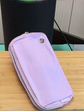 Lululemon athletica Light Lavender Zipper Phone Wallet Case w/waist strap